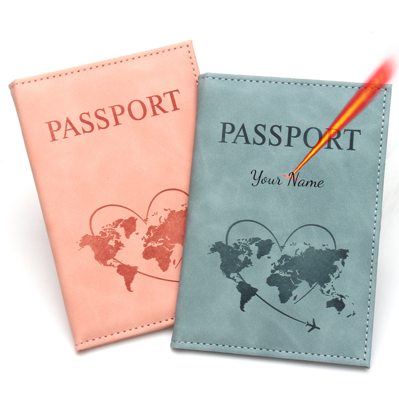 Travel Accessories Wallet - Preciosa funda para pasaporte con mapa,