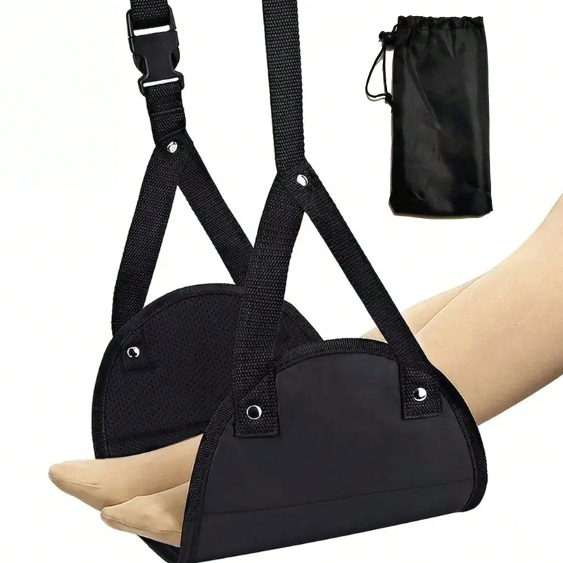 Travel Accessories Long Flight - Hamaca con reposapiés ajustable portátil para