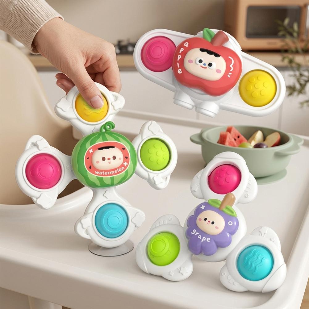Travel Accessories Baby - Juego de 3 Juguetes Giratorios Sensoriales
