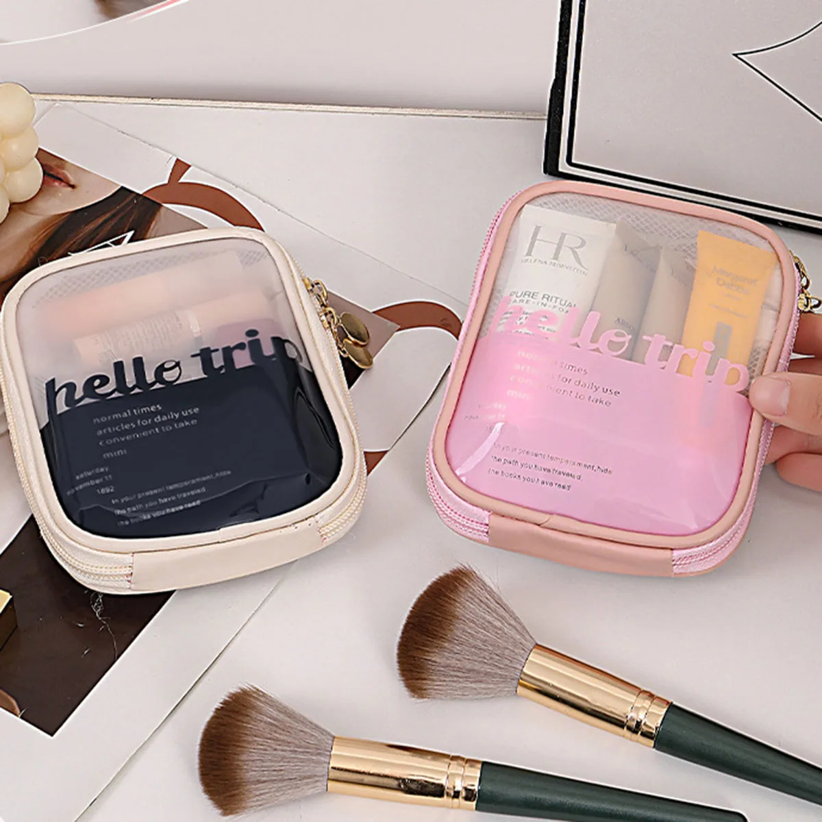 Bolsa de Maquillaje Transparen - Travel Accessories Organizer Bag reseña y precio