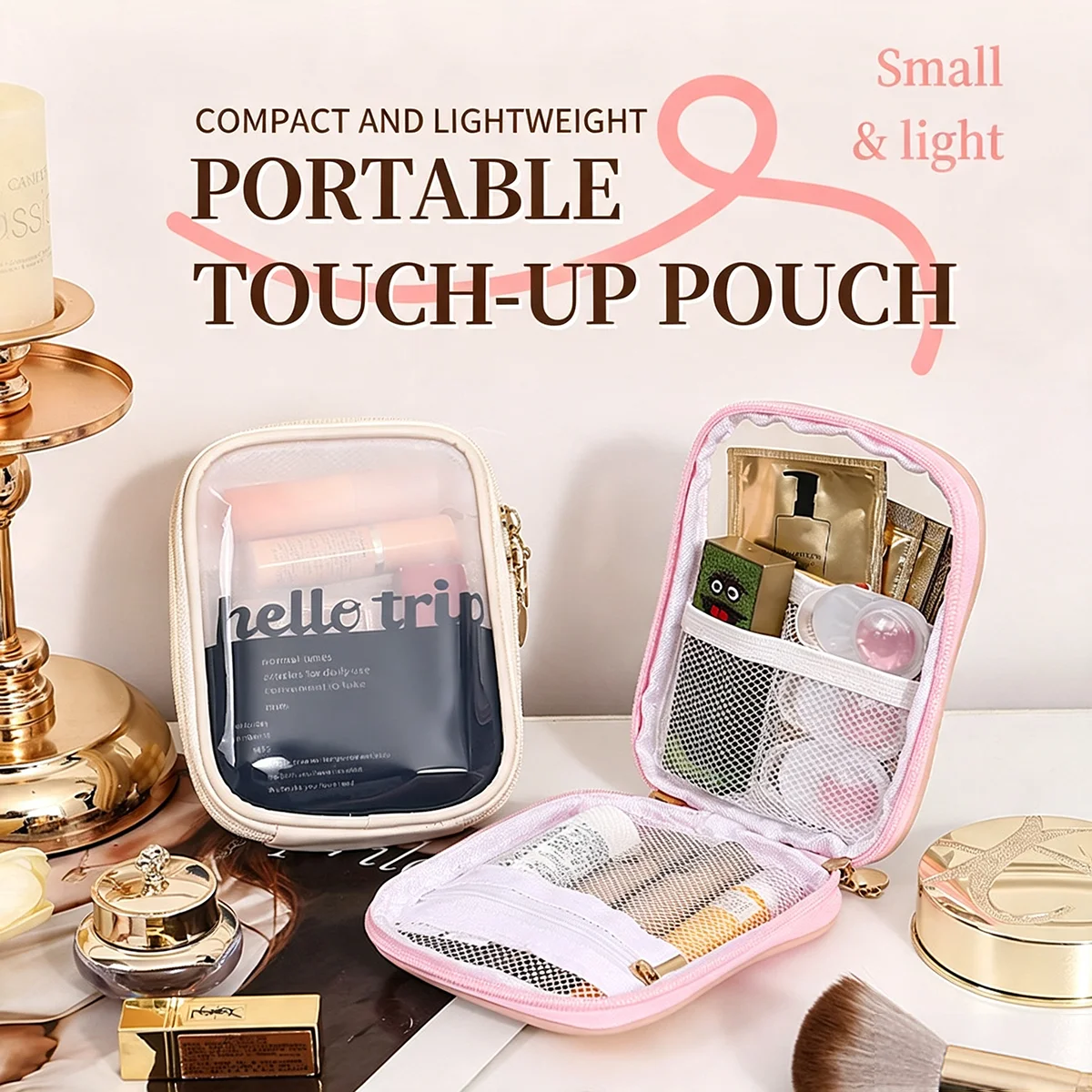 Bolsa de Maquillaje Transparen - Travel Accessories Organizer Bag reseña y precio