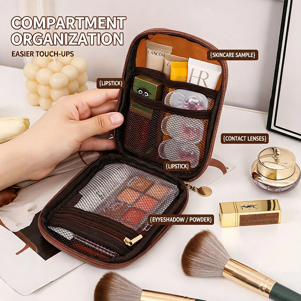 Bolsa de Maquillaje Transparen - Travel Accessories Organizer Bag reseña y precio